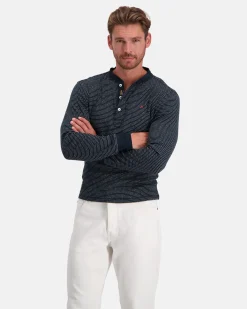 Gaastra Polo'S En T-Shirts*De 100% Katoenen Henley Stripe